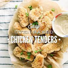 Easy Oven Baked Chicken Tenders gambar png
