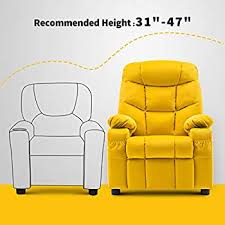 In contrast, vinyl is the easiest to clean. Amazon Com Mcombo Big Kids Recliner Chair With Cup Holders For Boys And Girls Room 2 Side Pockets 3 Age Group Velvet Fabric 7355 Bumblebee Kitchen Dining