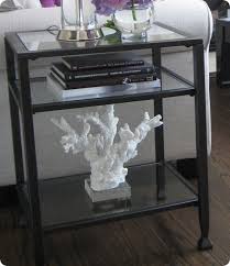 Metal And Glass Side Table Knock Off
