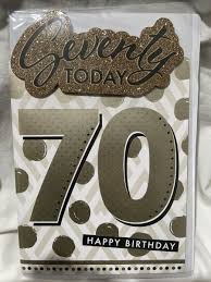 70th birthday card 70 male or 70 female