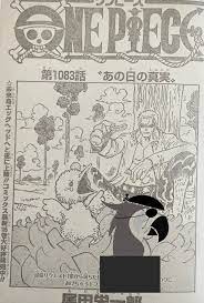 One Piece Chapter 1083 Spoilers : r/OnePiece