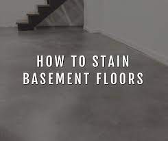 How To Stain Concrete Basement Floors