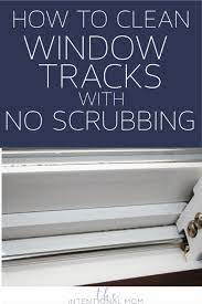 Mix a solution of equal parts water and white vinegar in a spray bottle. How To Clean Window Tracks Like A Pro In No Time Flat