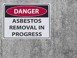 The Sticker Sign Danger Asbestos