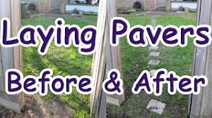 how to install brick pavers on grass