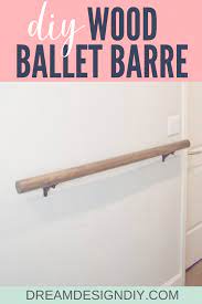 how to make a wall mounted ballet barre