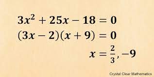 solve quadratic equations