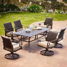 Who has the best prices on patio furniture? Royal Garden Monte Carlo 7 Piece Patio Dining Set With Swivel Dining Chairs Various Colors Sam S Club