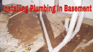 The best way to install a basement bathroom shower without damaging your floors is to look into an upflush toilet system. Installing Plumbing In Basement For A New Bathroom Youtube