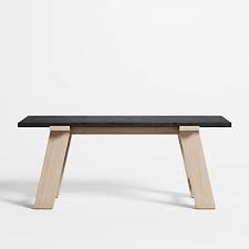 Madison 72 Ebonized Pine Wood Desk With