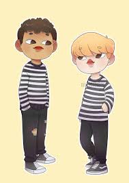 Niwisdoodles I Just Wanted To Draw Calum And Jimin With The
