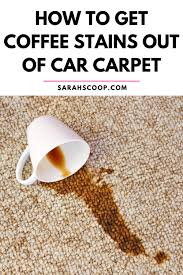 clean coffee out of car carpet