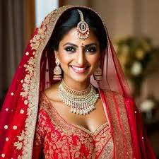 indian bride wearing saree jewelry