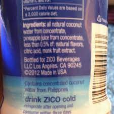zico pure premium coconut water