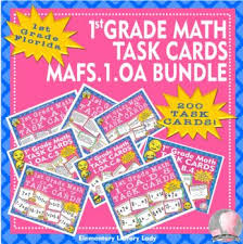 1st grade math task cards