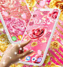 pink rose gold live wallpaper apk