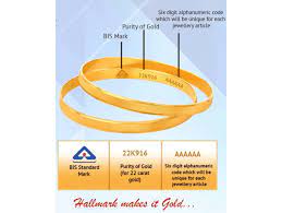 of gold of bis hallmarked jewellery