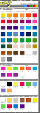 Badger Spectra Tex Color Chart Barwell Uk Airbrush Supplies