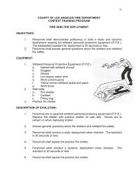 context manual fire shelter pdf los