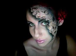 lace face a face painting art
