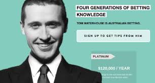 Tom media in category tom waterhouse. Newly Jobless Tom Waterhouse Launches Pricey Betting Tip Site Calvinayre Com