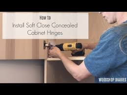 how to install concealed hinges the