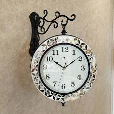 Последние твиты от clock 13 (@clock13relogios). Double Sided Wall Clock Hanging Seashell Metal 13 Inch Quartz Beach