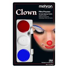 tri color makeup palette clown
