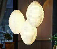 Ikea Solleftea Pendant Lamp Shade Rice Paper White Round Shape For Sale Online Ebay