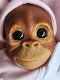 reborn baby monkey chimp brown e