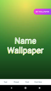 name wallpaper apk for android