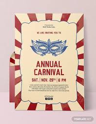 12 carnival party invitation designs