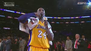 Kobe bryant #24 of the los angeles lakers reacts in the first quarter against the utah jazz at staples center on april 13, 2016 in los angeles, california. Kobe Bryant 60 Points In Final Game Vs Utah Jazz Full Highlights Speech 13 04 2016 Youtube
