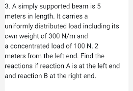 3 a simply supported beam is 5 meters