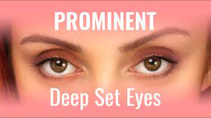 how to apply makeup for prominent eyes