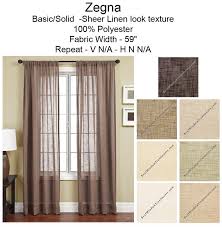zegna semi sheer curtain dry panels