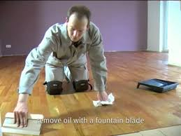 auro oiling of wooden floors you