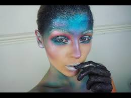 galaxy e alien inspired makeup