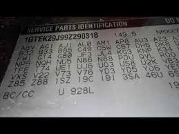 Gmc Sierra Chevy Silverado Paint Code