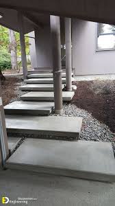 how to build floating outdoor steps