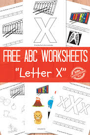 free letter x worksheets for pre