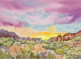 Paint Colorful Skies With Watercolors