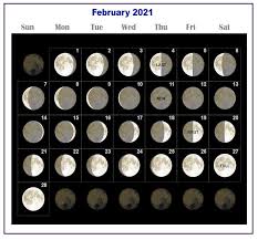 22 aug (third full moon in a season with four full moons). Free Printable February 2021 Moon Phases Calendar