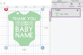 For me babies are the most pure and happy human beings. Diy Baby Shower Favor Cricut Print Then Cut That S What Che Said