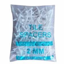 White 5mm Plastic Tile Spacer 25g