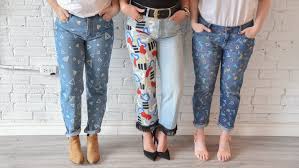 There is nothing you can spray on top of acrylic paint to make it stay on jeans, but that doesn't mean that all hope is lost for your artwork. A Diy That Will Turn Your Favourite Jeans Into Your All Time Favourite Jeans Cbc Life
