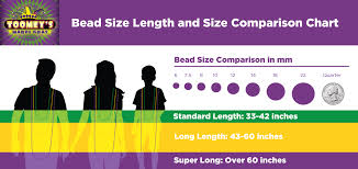 Mardi Gras Bead Size Chart Bead Size Comparison Download