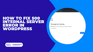 how to fix 500 internal server error in