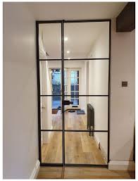 Metal Framed Doors Black Glass Door