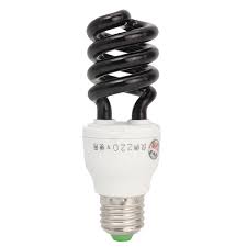 E27 18w Spiral Uv Ultraviolet Fluorescent Black Cfl Light Bulb Lamp Ac220v